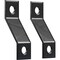 Ekena Millwork Premium Z-Brackets for Barn Door Track (set of 2), Black GB6001TZBL - alternate 5